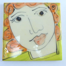 Load image into Gallery viewer, Red and orange face coasters