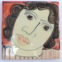 Load image into Gallery viewer, Red and orange face coasters