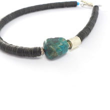 Load image into Gallery viewer, Chrysocolla  and coconut necklace