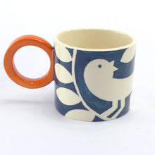 Load image into Gallery viewer, Teal ava bird mug 1