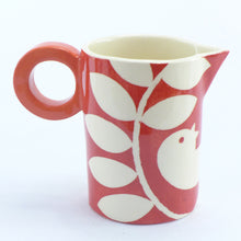Load image into Gallery viewer, Dark red ava bird baby jug