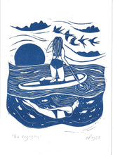 Load image into Gallery viewer, The Voyagers riso print