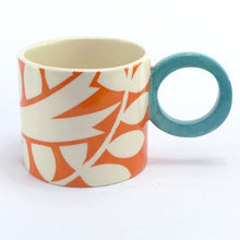 Load image into Gallery viewer, Orange ava bird mug 2