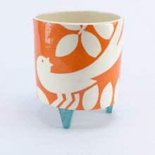 Load image into Gallery viewer, Orange ava bird planter