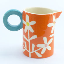 Load image into Gallery viewer, Orange daisy baby jug