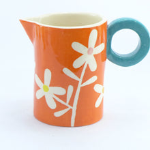 Load image into Gallery viewer, Orange daisy baby jug
