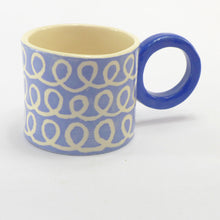 Load image into Gallery viewer, Pale blue squiggle mug