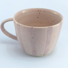 Load image into Gallery viewer, Pink stripe stoneware mug