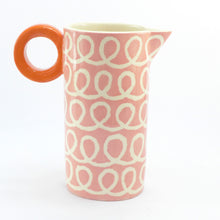 Load image into Gallery viewer, Pink squiggle tall baby jug