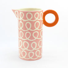 Load image into Gallery viewer, Pink squiggle tall baby jug