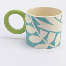 Load image into Gallery viewer, Turquoise ava bird mug2