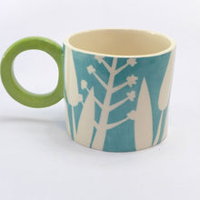 Load image into Gallery viewer, Turquoise hedgerow mug