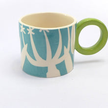 Load image into Gallery viewer, Turquoise hedgerow mug