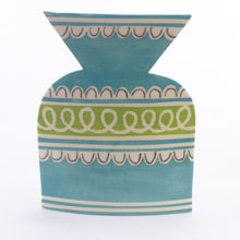 Load image into Gallery viewer, Turquoise profile vase
