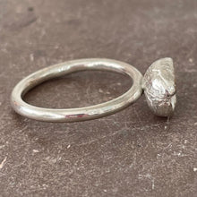 Load image into Gallery viewer, Silver coffee bean ring BXFH66