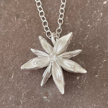 Load image into Gallery viewer, Silver star anise on 24&quot; chain