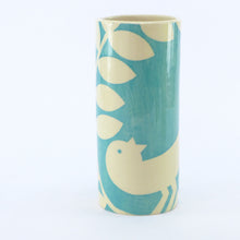 Load image into Gallery viewer, Turquoise ava small cylinder vase