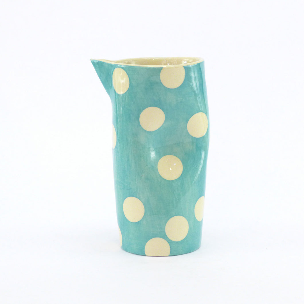 Turquoise pinch jug