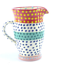 Load image into Gallery viewer, Spotty medium jug red edge