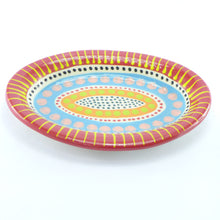 Load image into Gallery viewer, Red edge oval platter