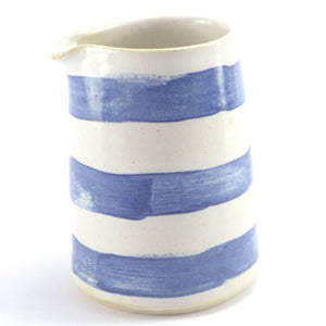Blue and white mini jug stripe